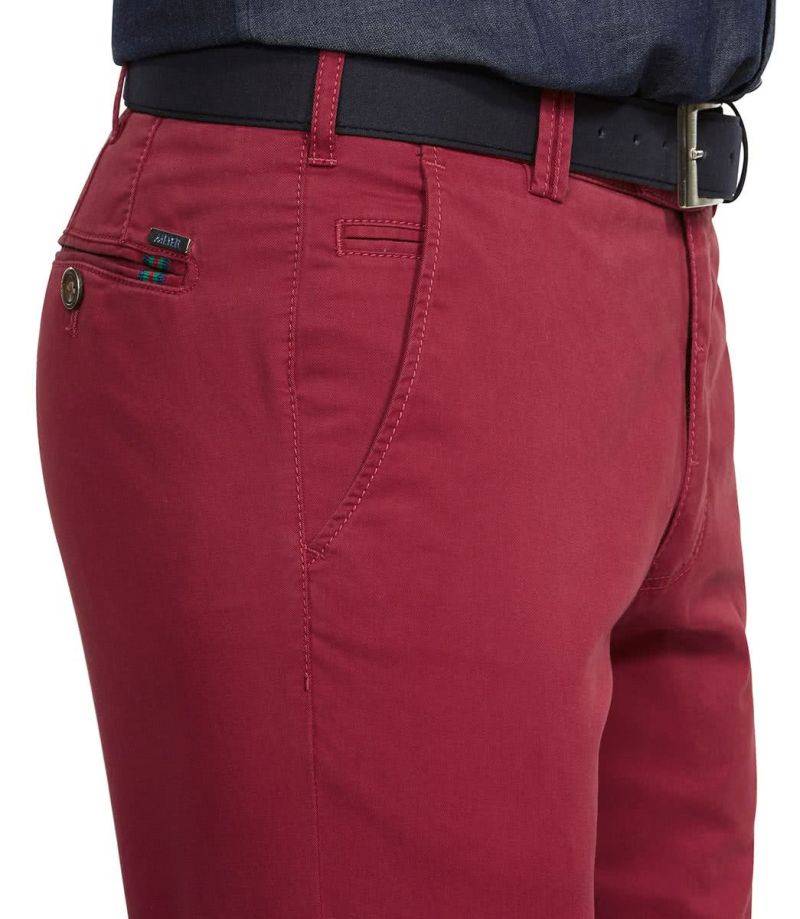 meyer Hose Herren Meyer Chinos Classic Einfarbig 97% Baumwolle 3% elastan Großer Ausverkauf