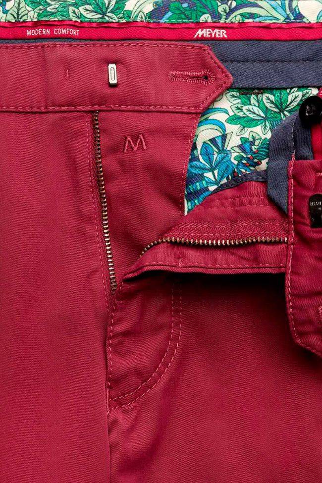 meyer Hose Herren Meyer Chinos Classic Einfarbig 97% Baumwolle 3% elastan Großer Ausverkauf
