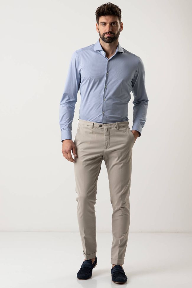 b-settecento Hose Herren B-Settecento Chinos Slim Einfarbig 97% Baumwolle 3% elastan Valentinstagsangebot