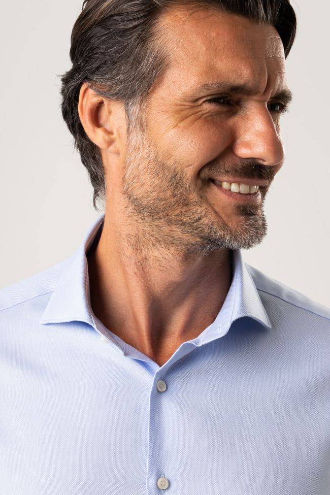 ingram Hemd Herren Ingram Slim Einfarbig 100% Baumwolle kragen Italienisch Lange Ärmel Top Angebot