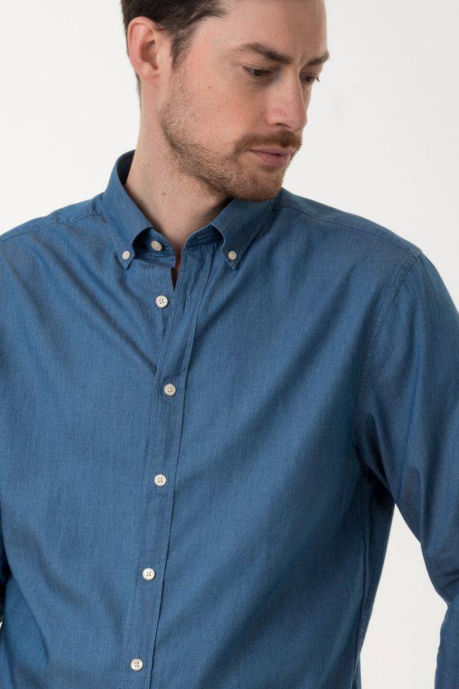 gant Hemd Herren Gant Regular Einfarbig 100% Baumwolle kragen Button-Down Lange Ärmel Neueste Mode