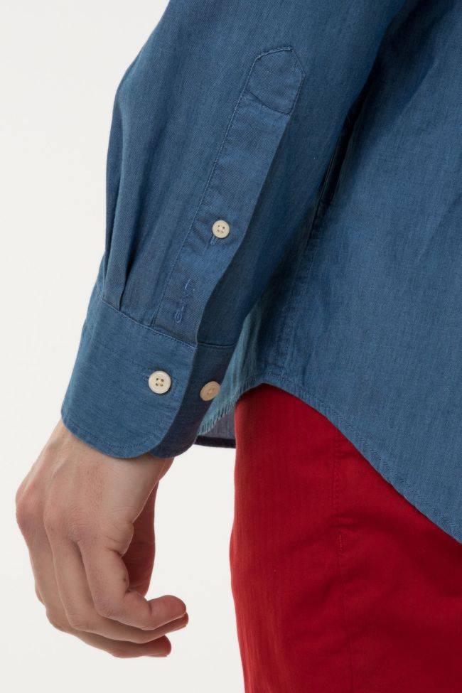 gant Hemd Herren Gant Regular Einfarbig 100% Baumwolle kragen Button-Down Lange Ärmel Neueste Mode