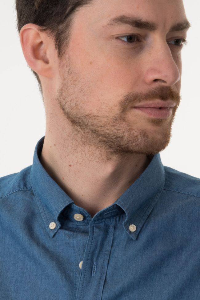 gant Hemd Herren Gant Regular Einfarbig 100% Baumwolle kragen Button-Down Lange Ärmel Neueste Mode