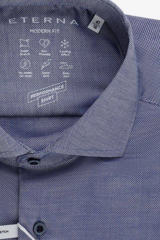 eterna Hemd Herren Eterna Classic Halb Unifarben 40% cotton 57% pa 3% ea kragen Französisch Lange Ärmel Exklusive Angebote