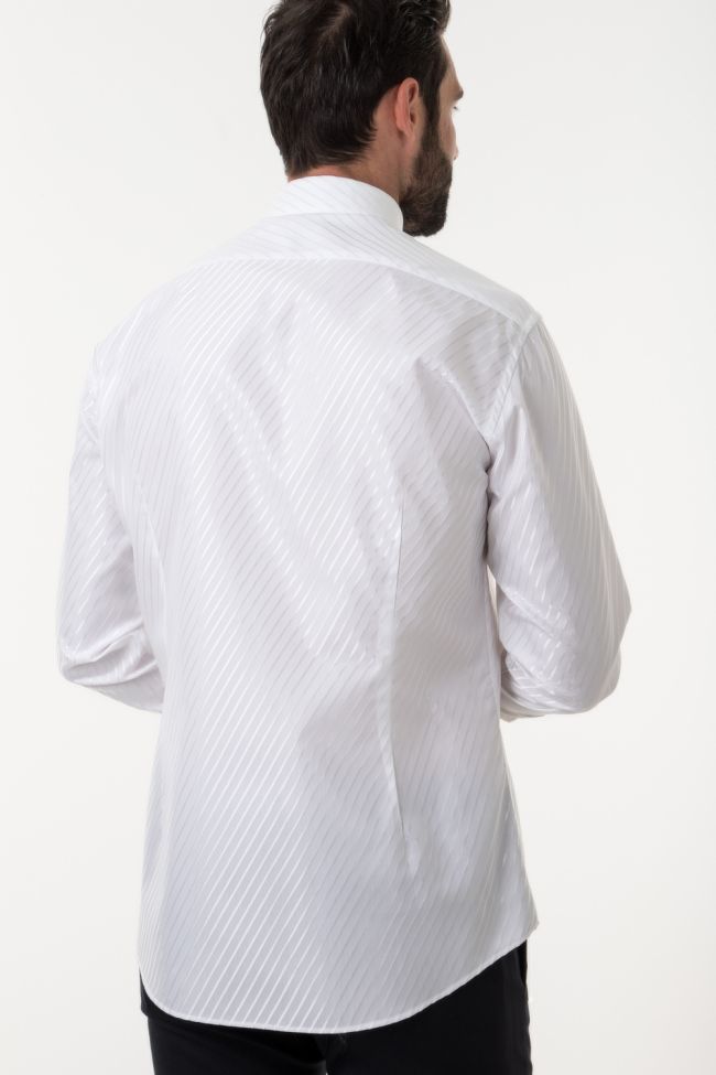 ingram Hemd Herren Ingram Slim Streifen 60% Baumwolle, 40% Viskose kragen Kläppchenkragen Lange Ärmel Bestseller