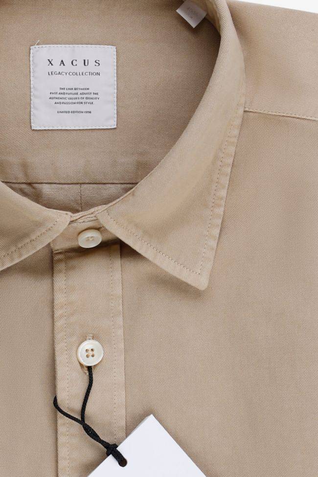 xacus Hemd Herren Xacus Regular Einfarbig 100% Baumwolle kragen Italienisch Lange Ärmel Saisonale Angebote