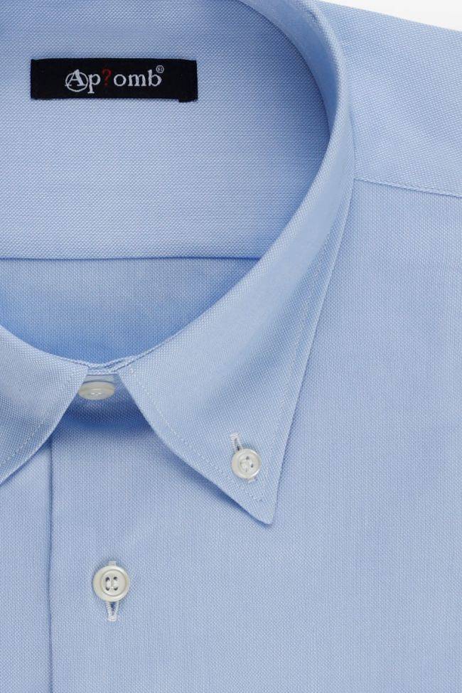aplomb Hemd Herren Aplomb Classic Einfarbig 100% Baumwolle kragen Button-Down Lange Ärmel Räumungsverkauf