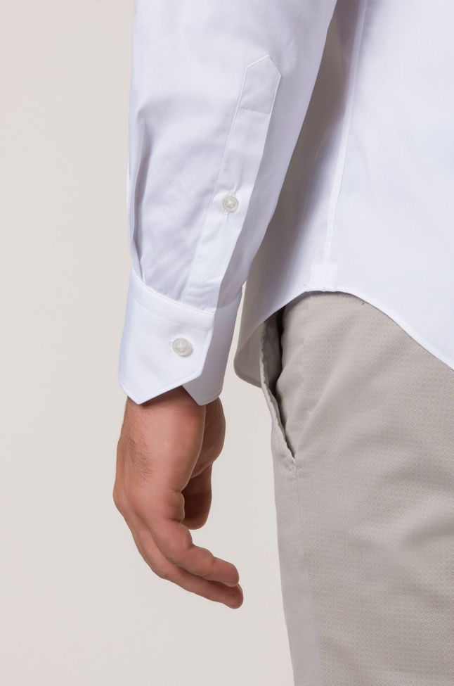 xacus Hemd Herren Xacus Slim Einfarbig 96% Baumwolle 4% elastan kragen Französisch Lange Ärmel Kostenlose Rückgabe