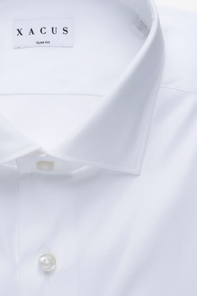 xacus Hemd Herren Xacus Slim Einfarbig 96% Baumwolle 4% elastan kragen Französisch Lange Ärmel Kostenlose Rückgabe