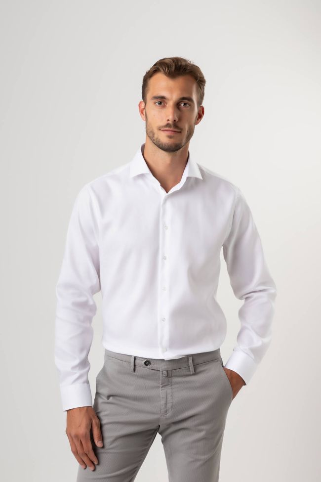 seidensticker Hemd Herren Seidensticker Regular Bügelfreie Einfarbig 100% Baumwolle kragen Französisch Lange Ärmel 50% Rabatt mit kostenlosem Versand