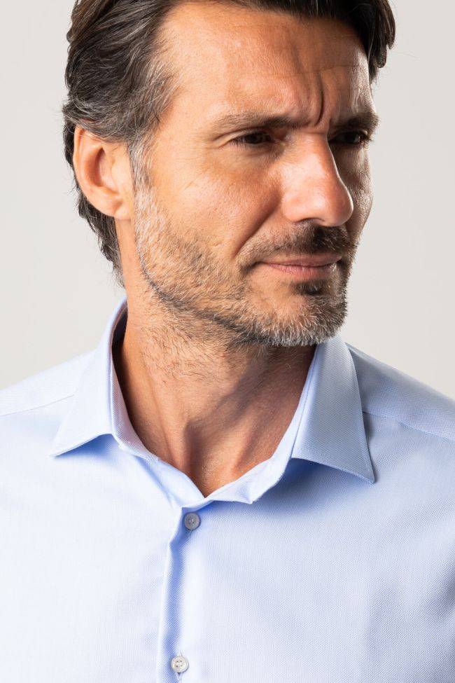 ingram Hemd Herren Ingram Regular Bügelfreie Einfarbig 100% Baumwolle kragen Italienisch Lange Ärmel Auslauf