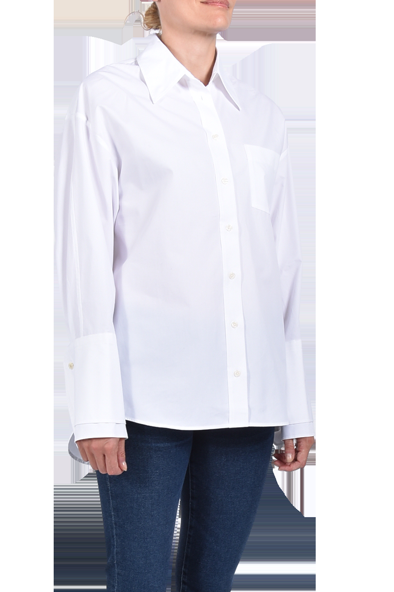 SOSUE Bluse "Malin" mit breiten Manschetten von SOSUE, weiß Black Friday