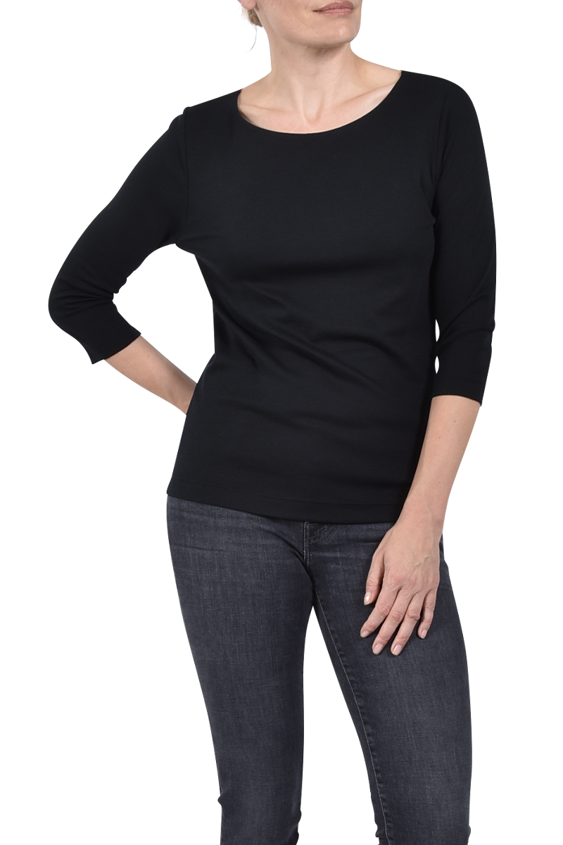 EFIXELLE Baumwollshirt mit U-Boot-Ausschnitt von EFIXELLE Muttertagsangebot
