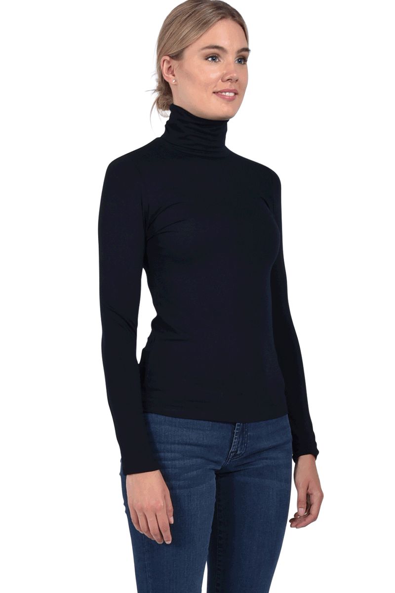 MAJESTIC Rollkragenshirt aus Viskose von MAJESTIC Osterangebot