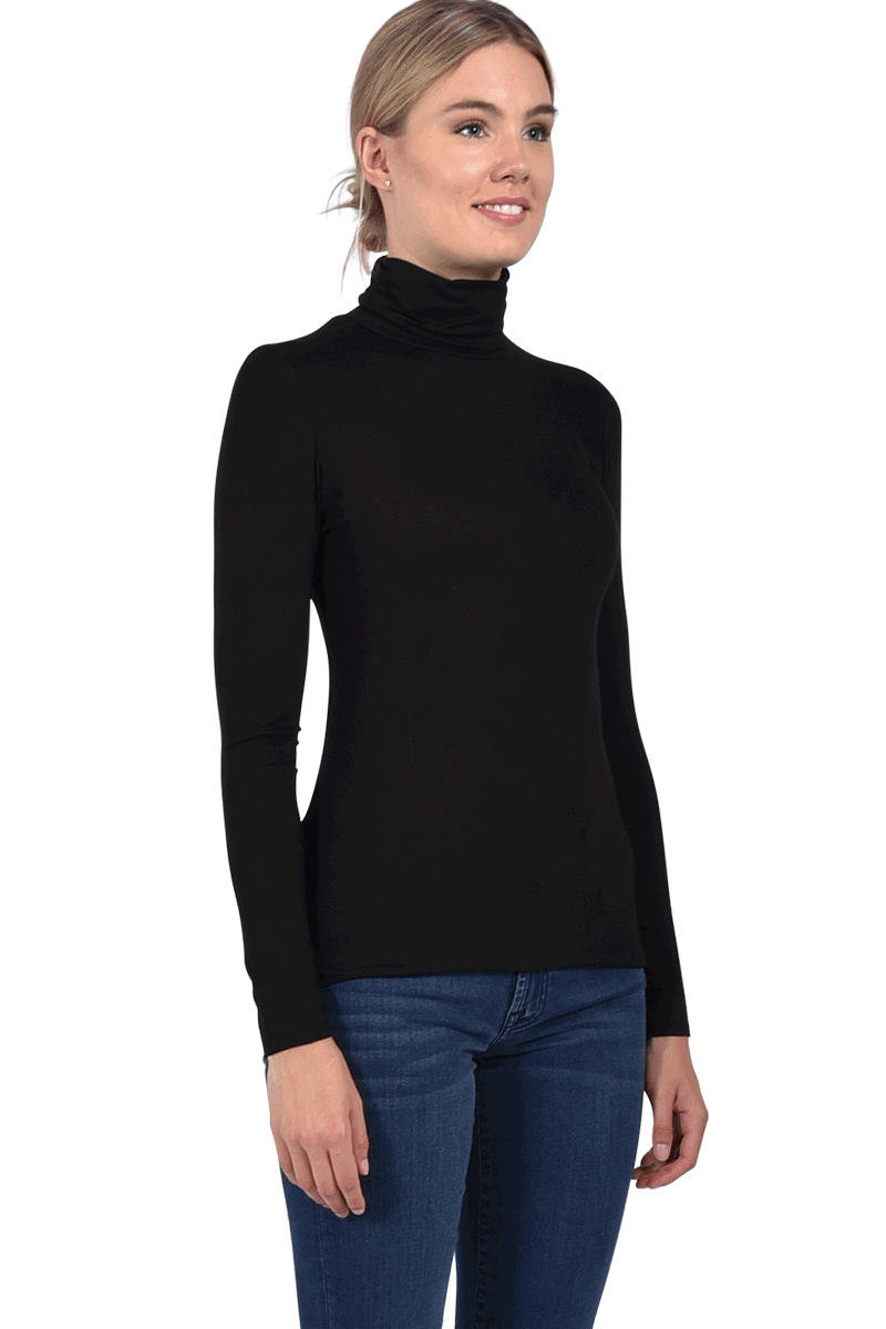 MAJESTIC Rollkragenshirt aus Viskose von MAJESTIC Muttertagsangebot