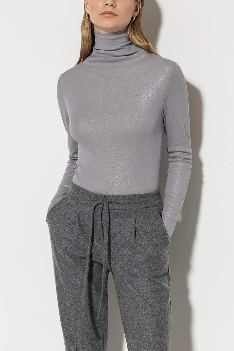 LUISA CERANO Glitter-Rollkragenshirt von LUISA CERANO Große Rabatte
