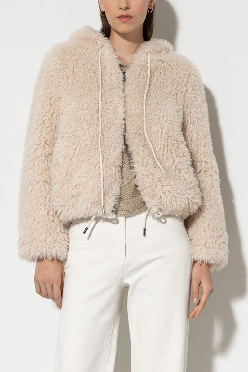 LUISA CERANO Blouson in Felloptik mit Kapuze von LUISA CERANO Saisonale Angebote