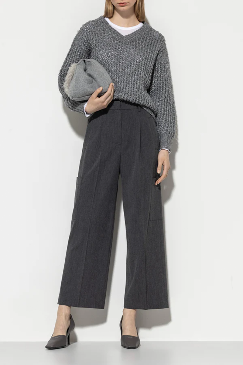 LUISA CERANO Cargo-Pants aus Kaschmir-Mix von LUISA CERANO Riesige Ersparnisse