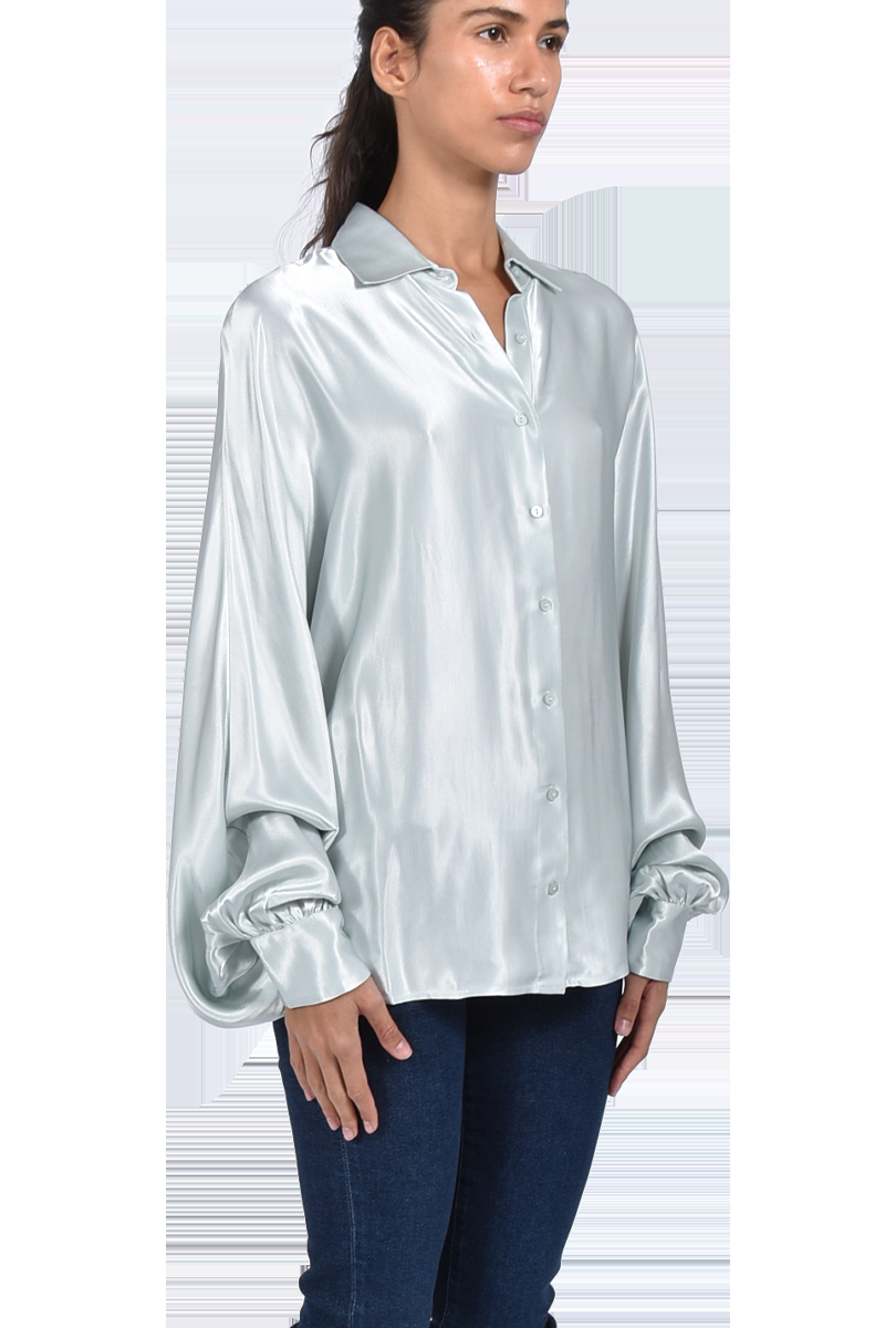 SOSUE Bluse "Antonia-Slim" glänzend mit Fledermausärmeln von SOSUE, Begrenzte Freigabe
