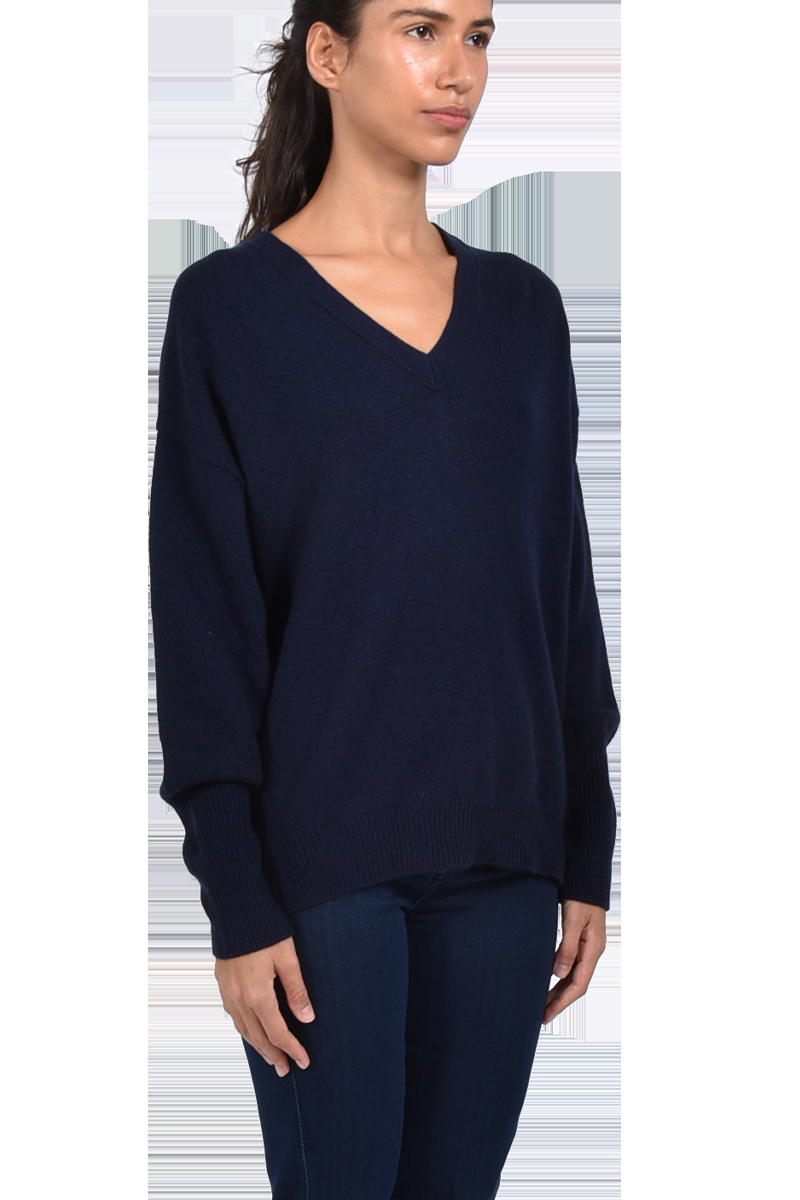 VAN KUKIL V-Ausschnittpullover "Paisley" aus 100% Kaschmir von VAN KUKIL 2025
