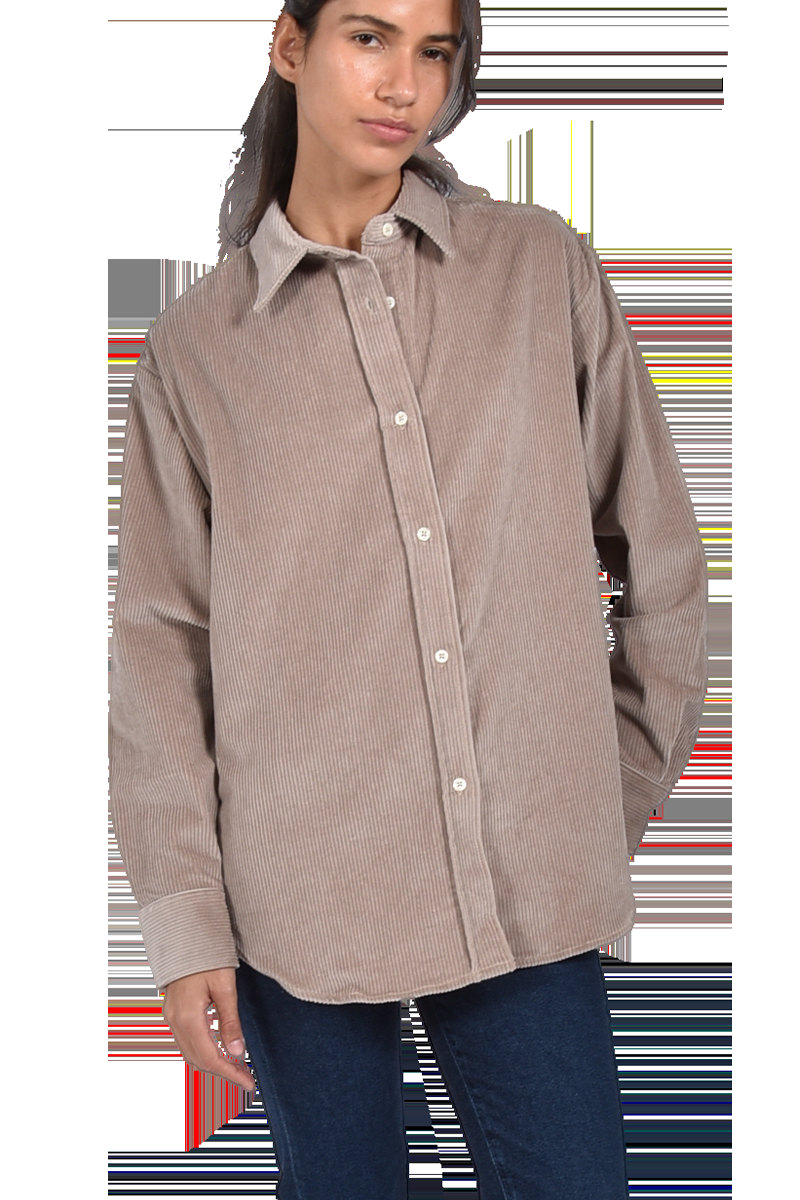 STEEN Oversized Cordhemd mit abgerundetem Saum Verkauf