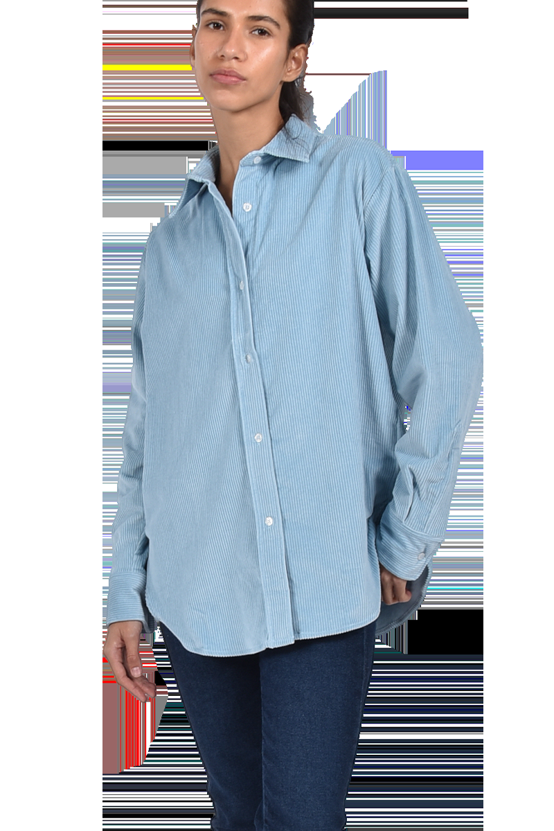 STEEN Oversized Cordhemd mit abgerundetem Saum Angebote