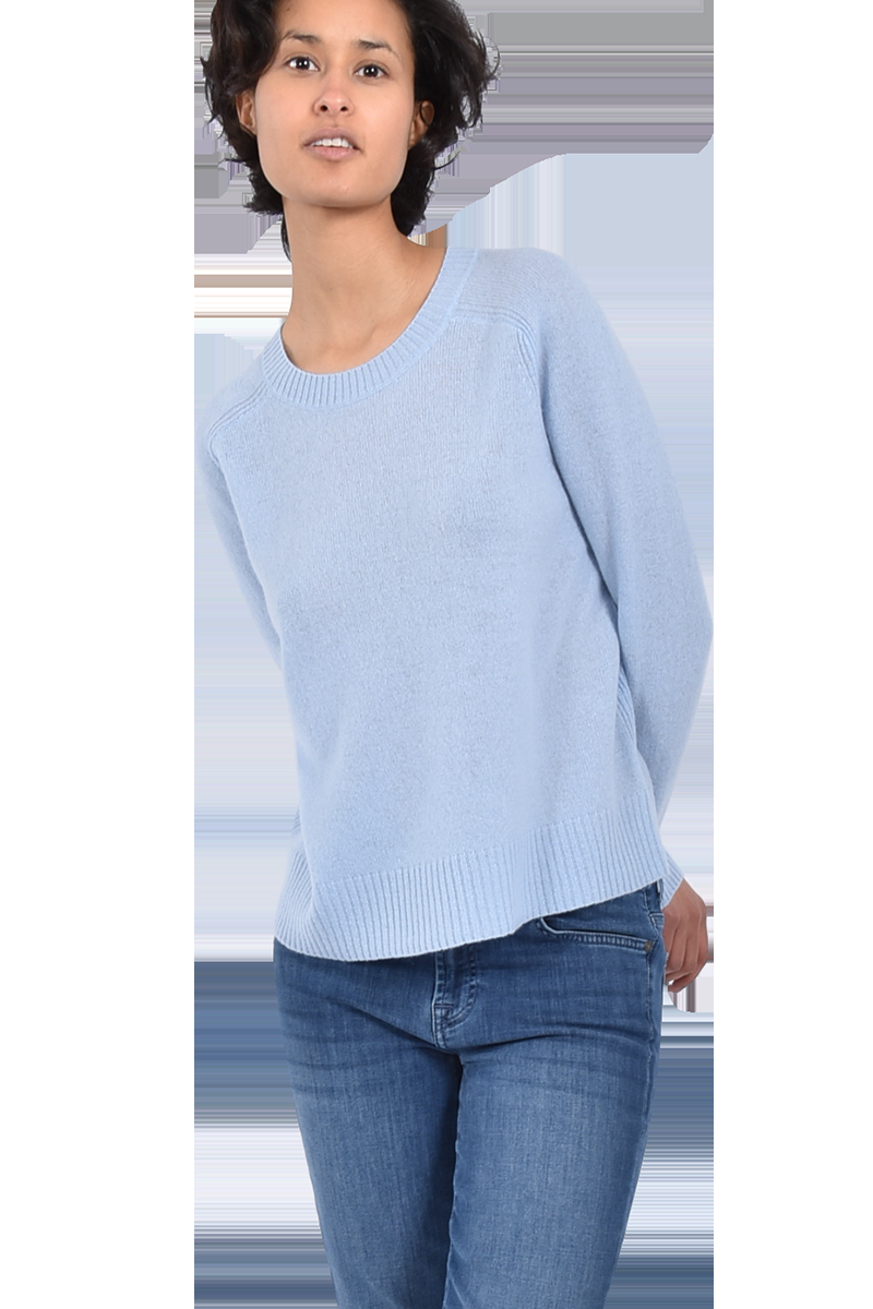 360° Sweater Cashmere-Pullover "Taylor" von 360° SWEATER | Bleu | M | 2100001568573 Günstiger Verkauf