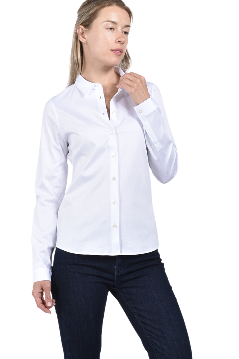 Soluzione Hemdbluse aus Jersey von SOLUZIONE VIP-Rabatte