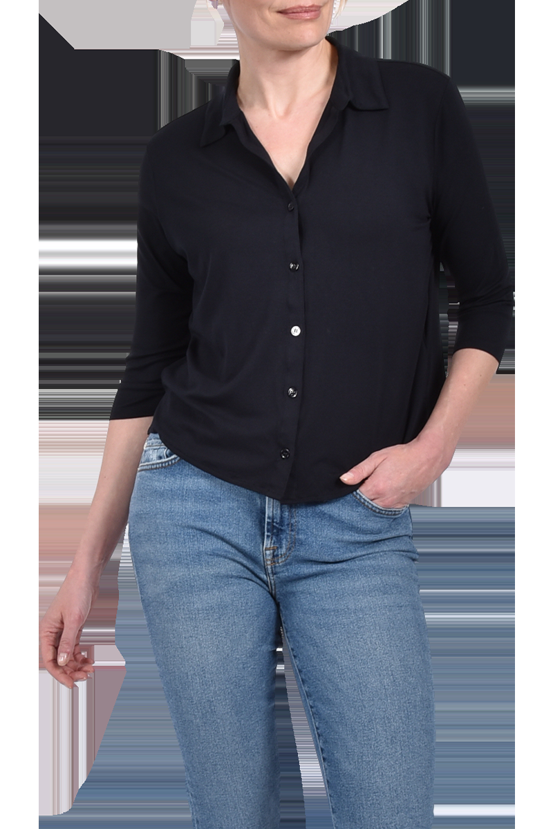 MAJESTIC Geknöpftes Shirt mit 3/4-Arm von MAJESTIC Bis zu 60% Rabatt