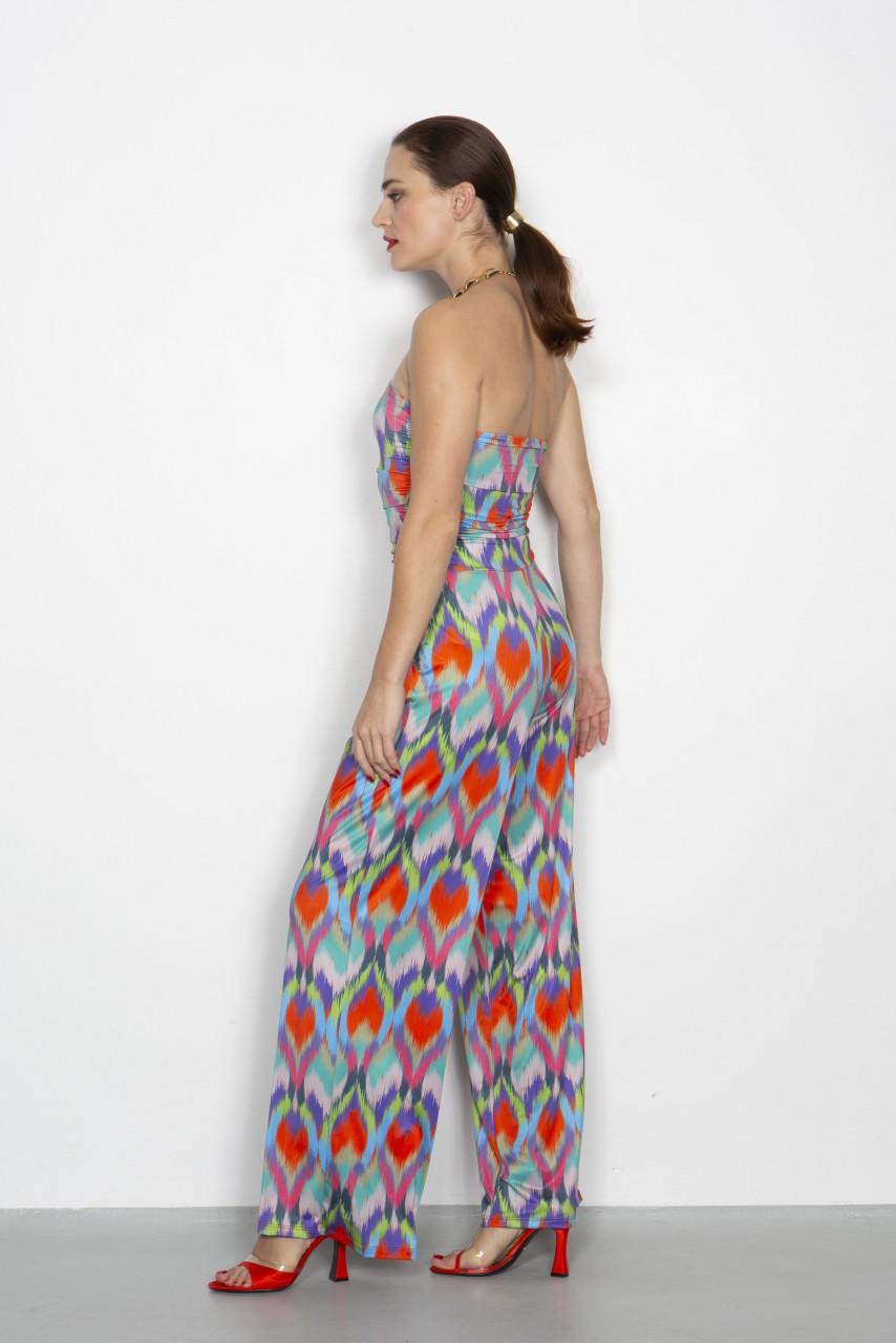 Marivie Jump Hot ikath heart orange Dress Auslauf