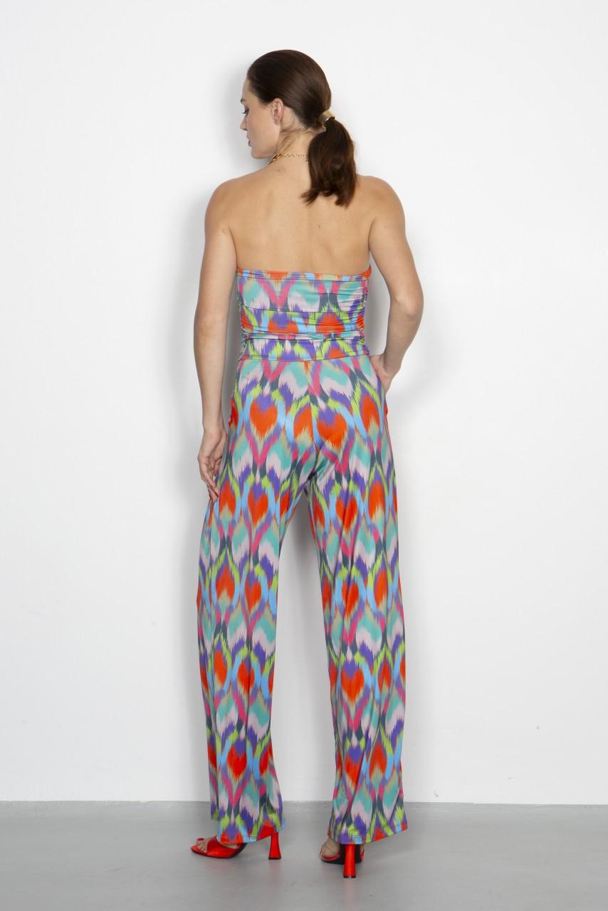 Marivie Jump Hot ikath heart orange Dress Auslauf
