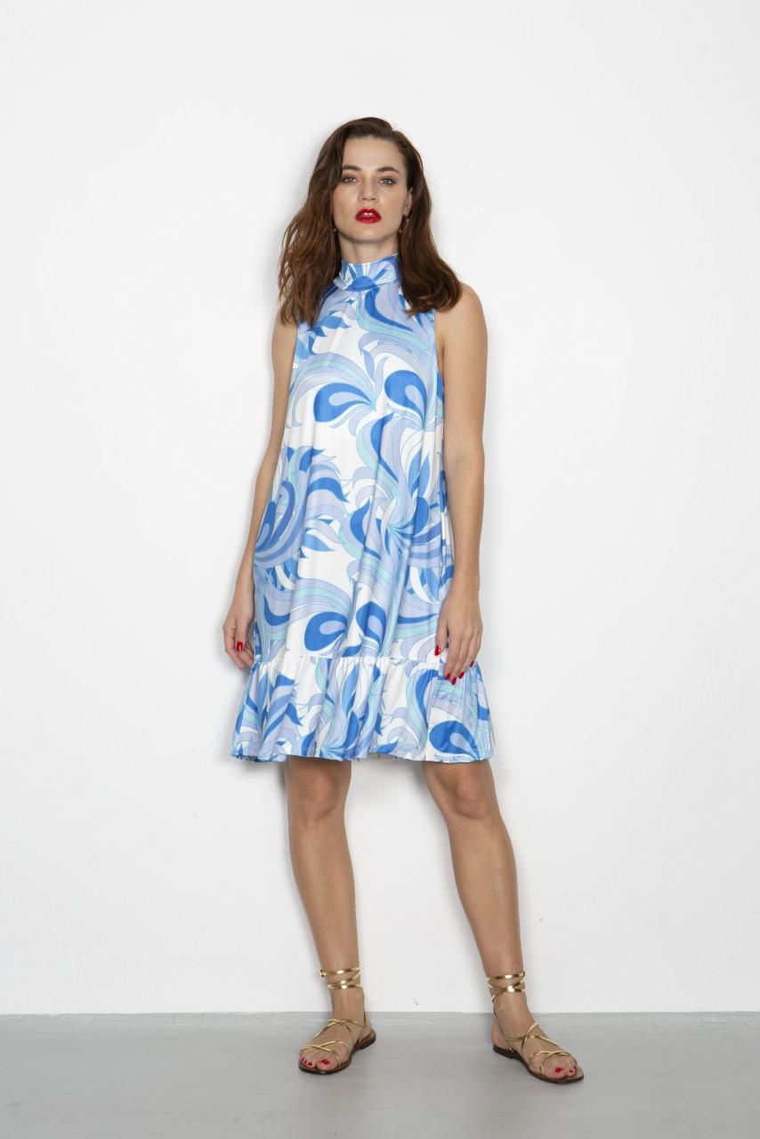 Marivie Swing swearly blue/mint Dress Meist gekauft