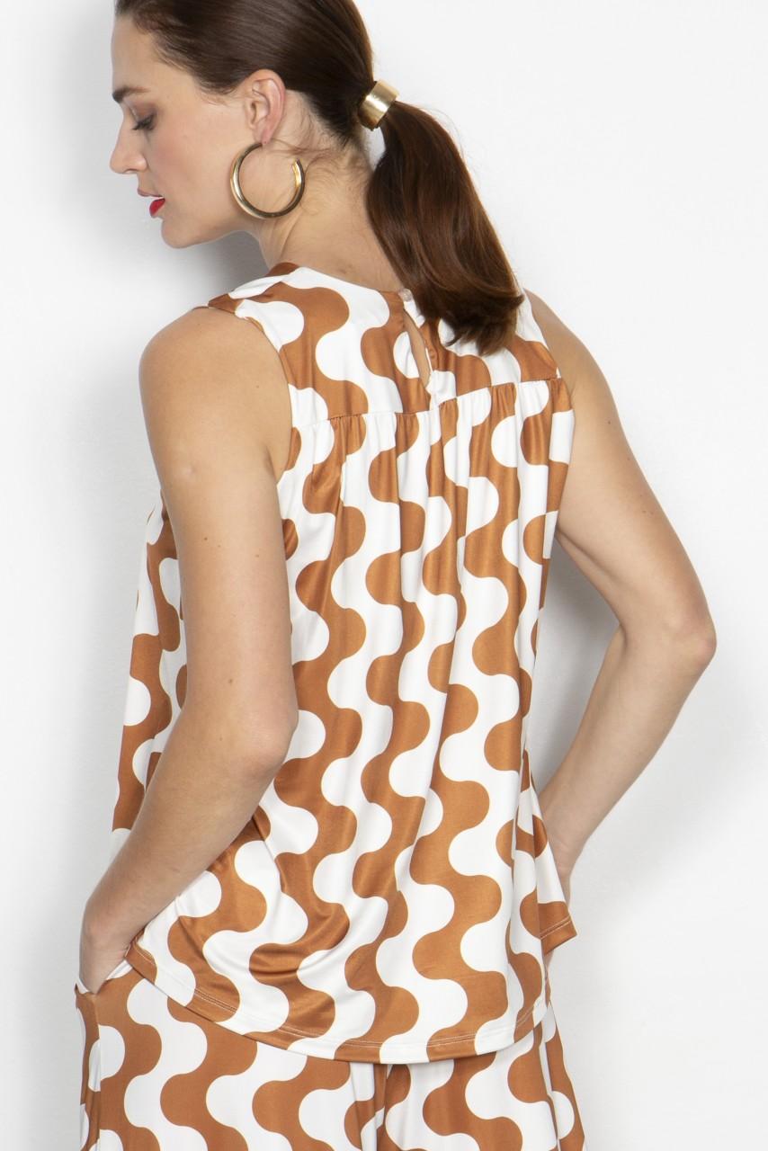 Marivie Superduper waves creme/brown Oberteil Muttertagsangebot