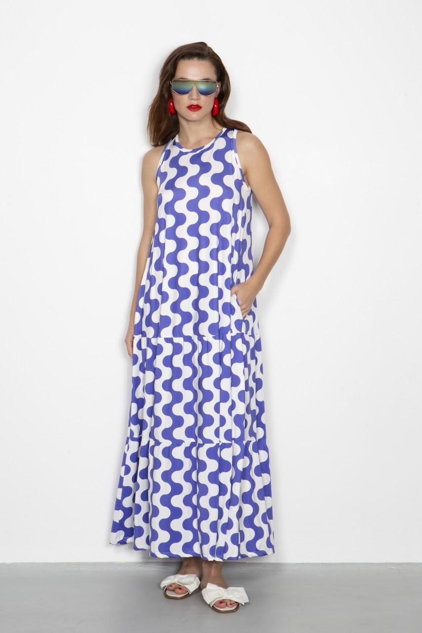 Marivie Darling waves creme/violet Dress Neuheiten