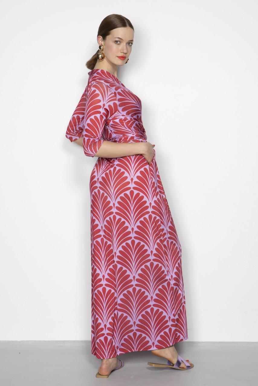 Marivie Oh, Beauty art deco red Dress Sonderangebote