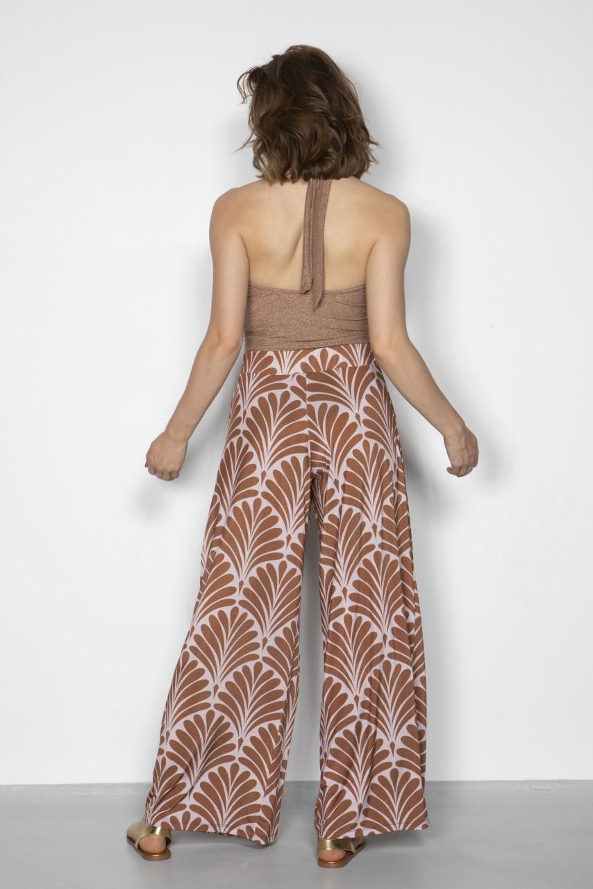 Marivie Easy going art deco brown Hose Neueste Stile