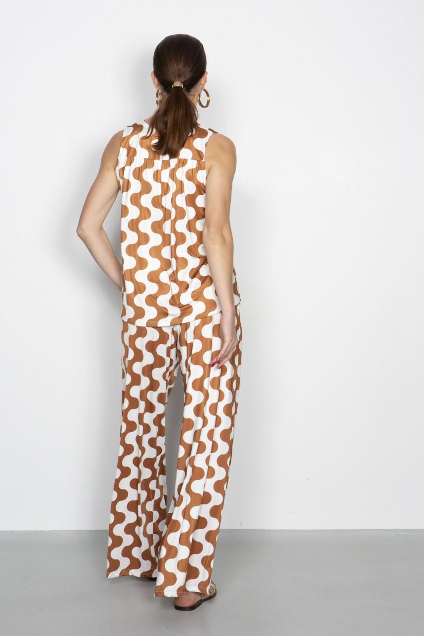 Marivie Easy going waves creme/brown Hose Zeitbegrenzte Promotion