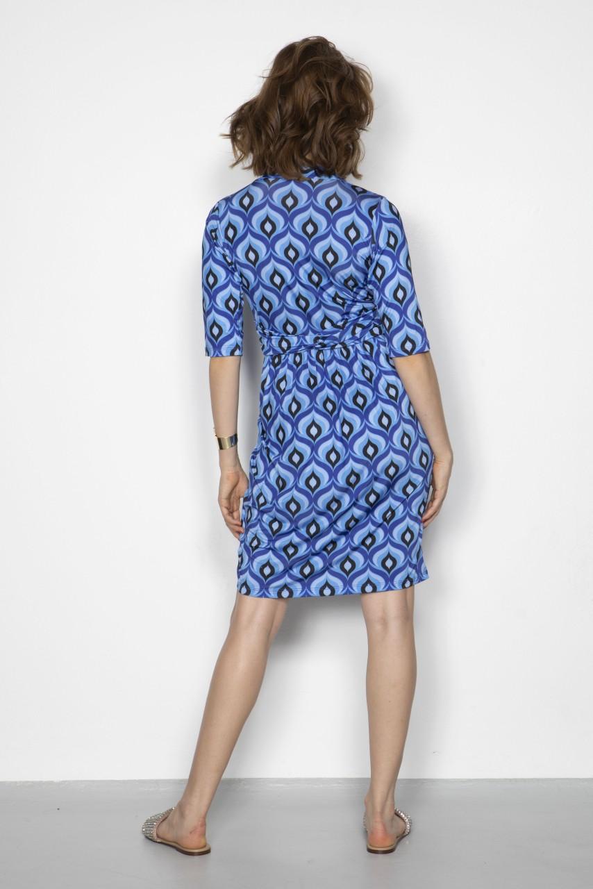 Marivie Surprise peacock feather blue Dress Nur noch ein Tag übrig