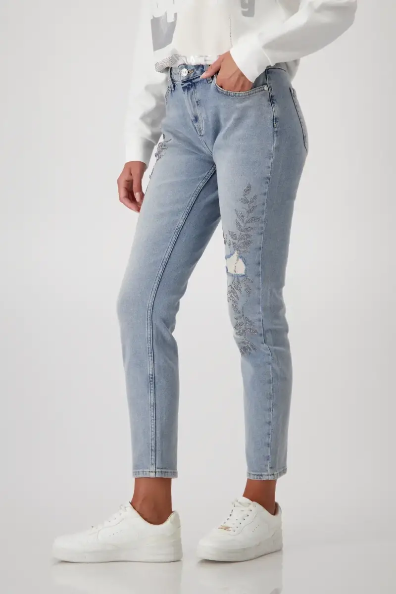 Monari Jeans mit Schmuck Im Verkauf