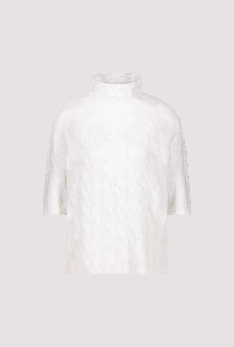 Monari Flauschiger Pullover mit Zopfmuster zollfrei