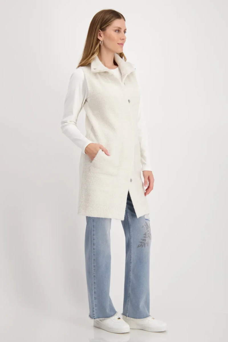 Monari Strickweste mit Lurex 2025
