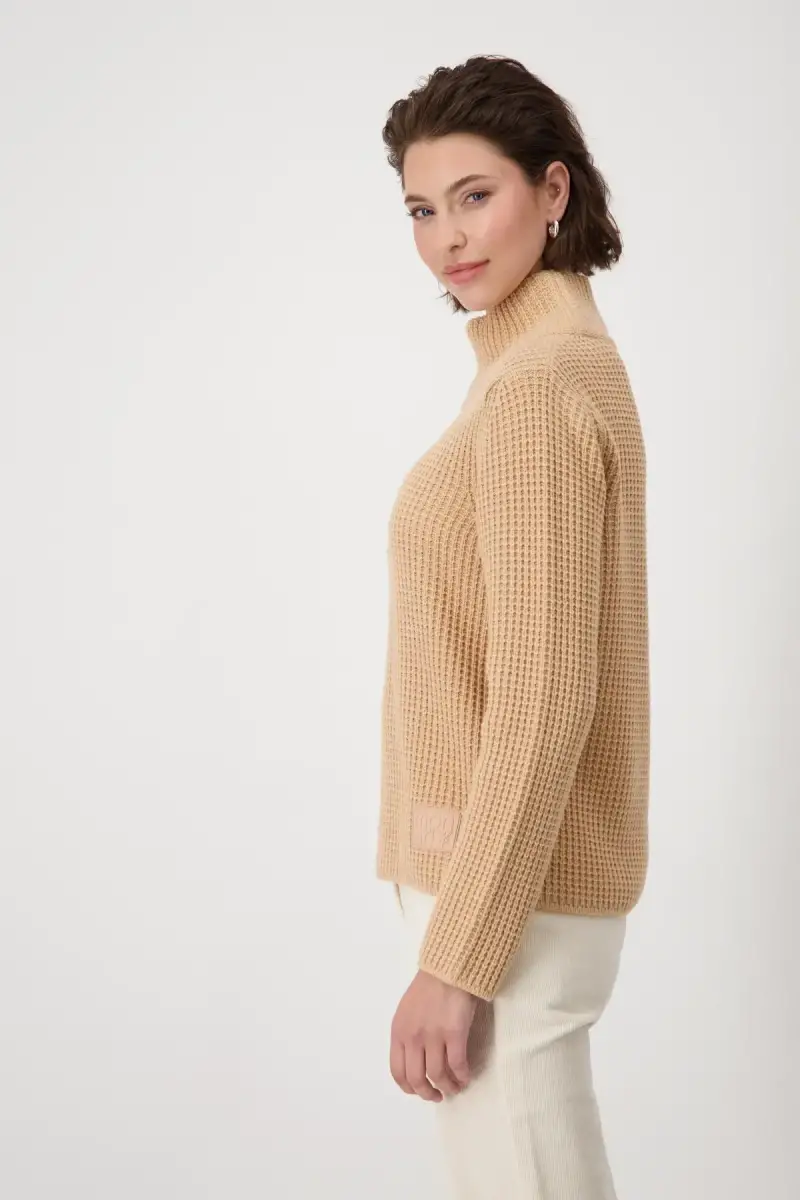 Monari Strickpullover mit Stehkragen Outlet