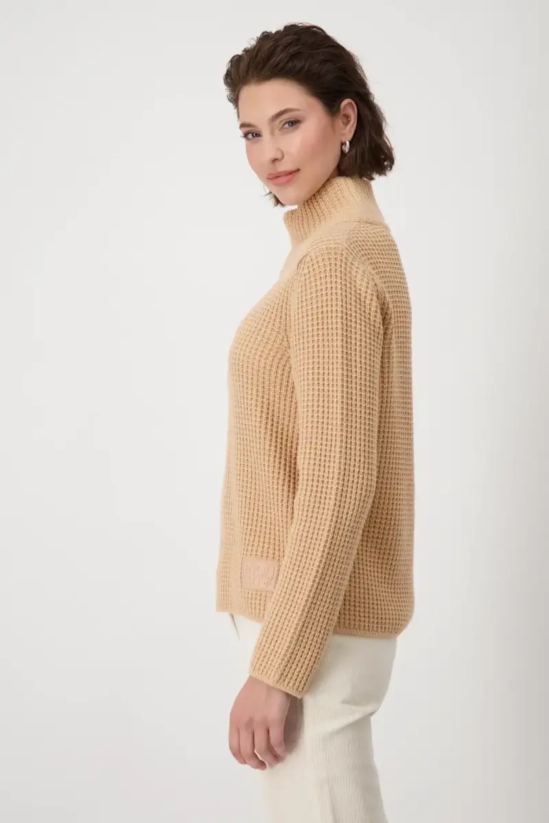 Monari Strickpullover mit Stehkragen Outlet