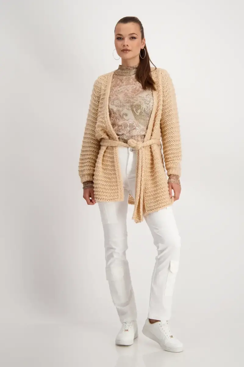 Monari Mesh Shirt mit Paisleymuster Angebote