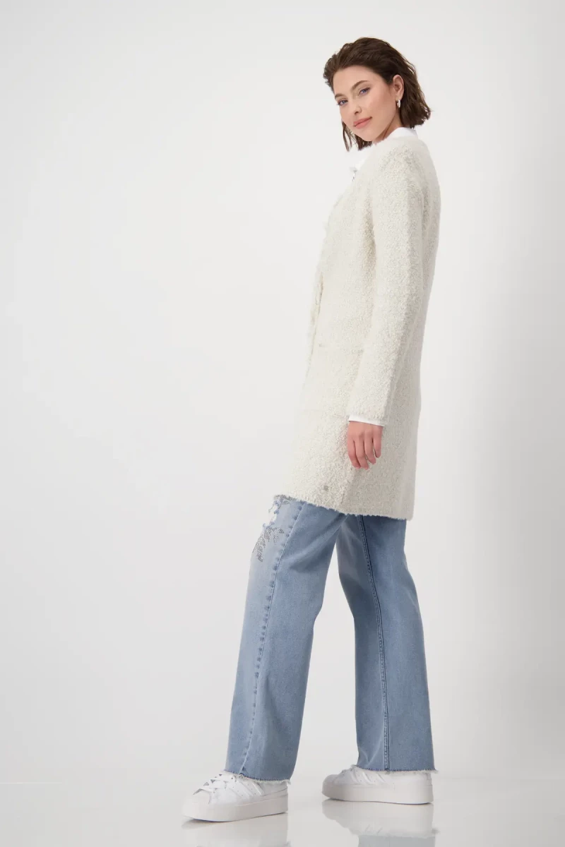 Monari Strickmantel mit Lurex Fabrik Onlineshop