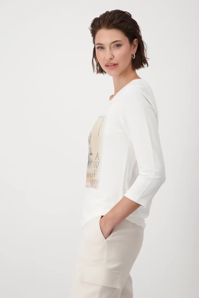 Monari Shirt mit High Heels Print Günstig kaufen