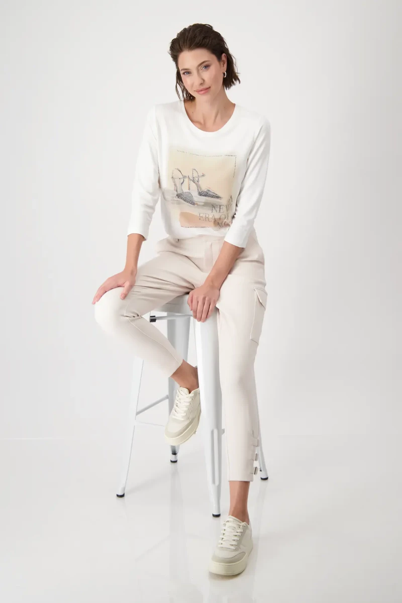Monari Shirt mit High Heels Print Günstig kaufen
