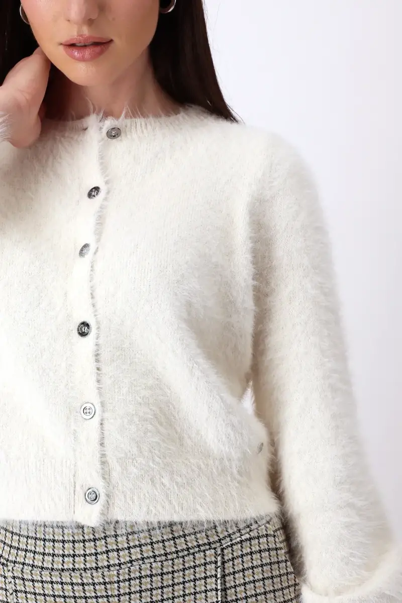 Monari Flauschige Strickjacke Versandkostenfrei