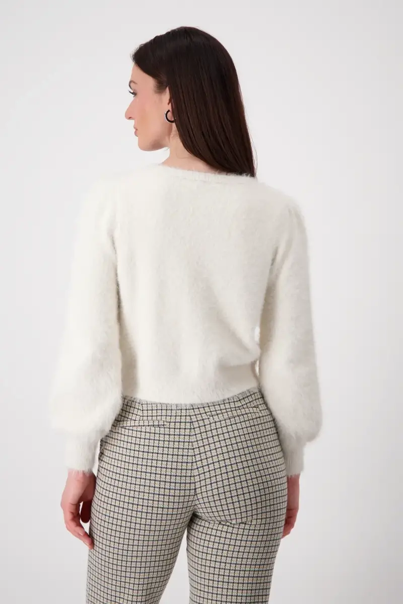 Monari Flauschige Strickjacke Versandkostenfrei