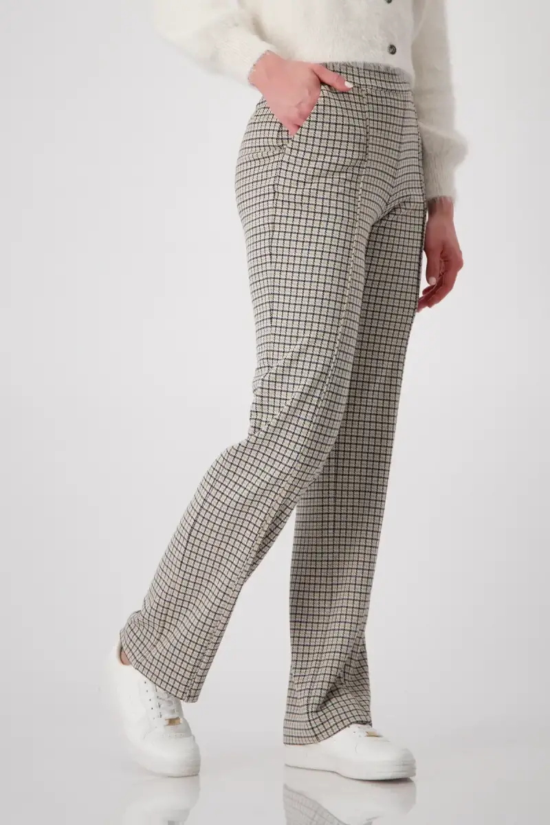 Monari Hose mit Karomuster Großer Ausverkauf